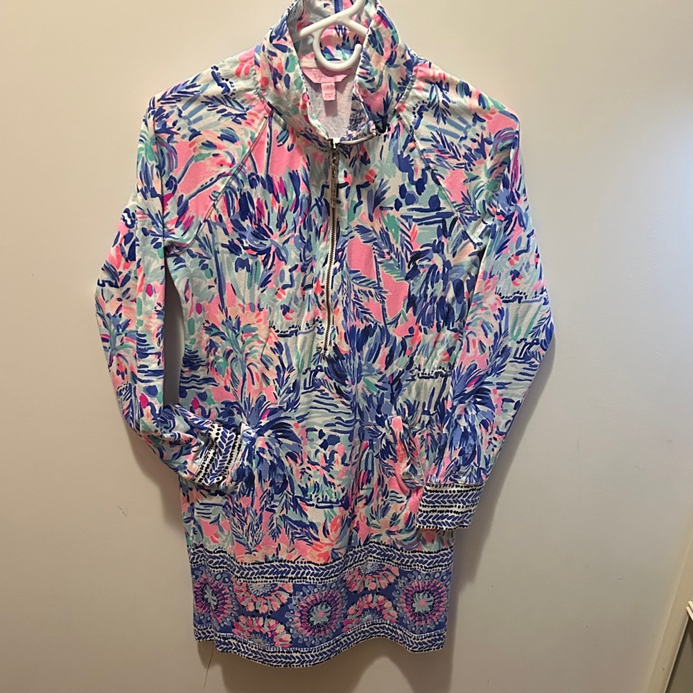 Lilly Pulitzer Pink and Blue Floral Jacket